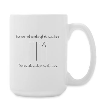 Classics for a change of perspective (light products) - Large Mug 440 ml - white - Right