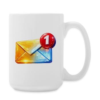 First Badge Email - Large Mug 440 ml - white - Right