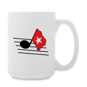 Maastricht Music & Pride - Große Tasse 440 ml - Weiß - Rechts