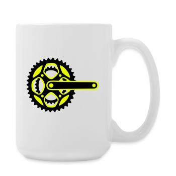 Icône de plateau de vélo - Grande tasse 440 ml - blanc - Droite