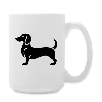 dachshund - Large Mug 440 ml - white - Right