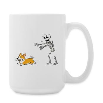 Halloween, Cprgi, Skeleton - Grande tasse 440 ml - blanc - Droite