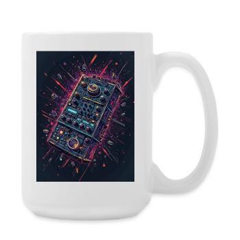 Explosion du contrôleur DJ numérique - Grande tasse 440 ml - blanc - Droite