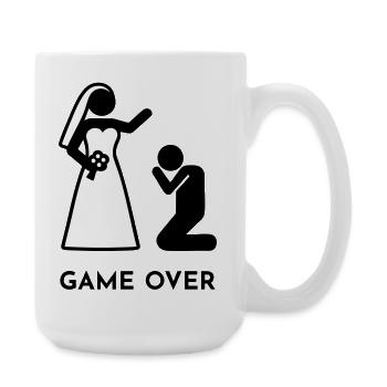 Wedding - Game over - Large Mug 440 ml - white - Right