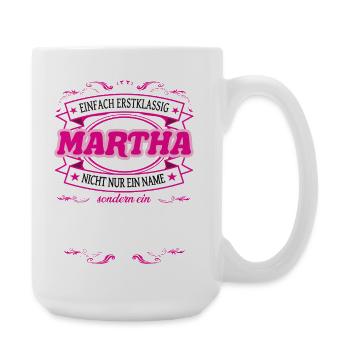 Qualitätsmerkmal Martha einfach Erstklassig - Große Tasse 440 ml - Weiß - Rechts