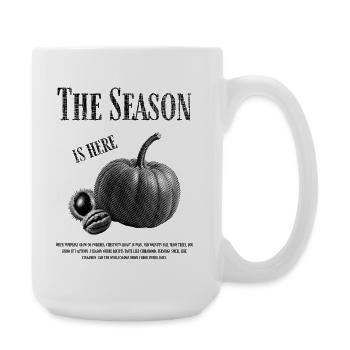 La Saison - Potiron aux Noix et Châtaignes - Grande tasse 440 ml - blanc - Droite