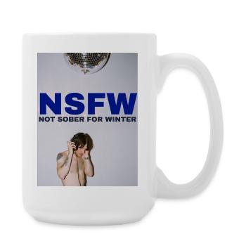 NSFW Not Sober For Winter - Large Mug 440 ml - white - Right