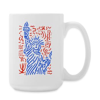 Dame liberté - Grande tasse 440 ml - blanc - Droite