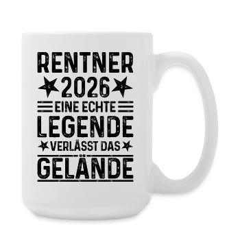 Retraités 2026 - Une légende quitte le site - Grande tasse 440 ml - blanc - Droite