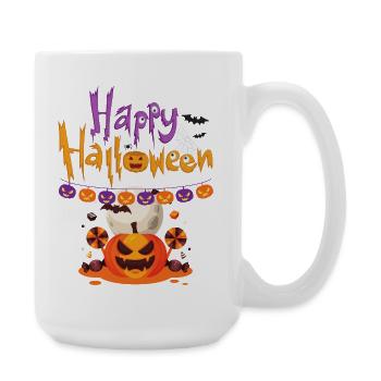 Happy Halloween Pumpkin Fun - Large Mug 440 ml - white - Right