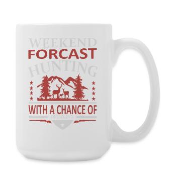 Hunting Weekend - Large Mug 440 ml - white - Right