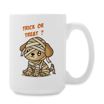 Halloween-Hund - Große Tasse 440 ml - Weiß - Rechts
