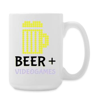 Jeux vidéo Pixel Beer - Grande tasse 440 ml - blanc - Droite