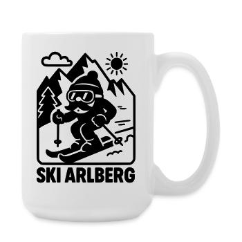 ski arlberg - Große Tasse 440 ml - Weiß - Rechts