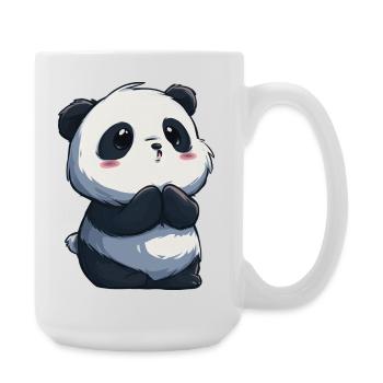 Unschuldiger süßer Panda, entzückend für Liebhaber - Große Tasse 440 ml - Weiß - Rechts