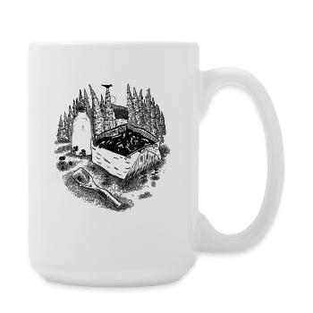 Mammia_notxt - Large Mug 440 ml - white - Right
