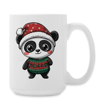 Noël Panda - Grande tasse 440 ml - blanc - Droite
