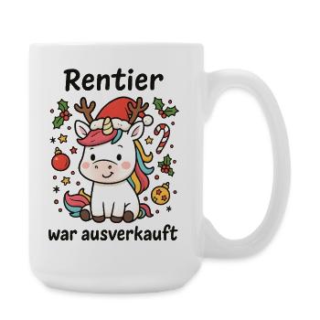 Reindeer was sold out - merry Christmas - Large Mug 440 ml - white - Right