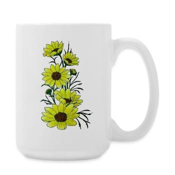 Sunflower Magic Nature's Yellow - Large Mug 440 ml - white - Right