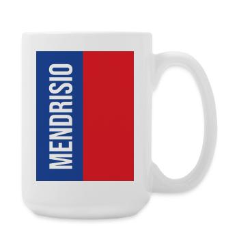 Mendrisio Bleu Rouge Vertical - Grande tasse 440 ml - blanc - Droite