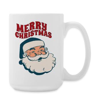 Joyeux Noël Design du Père Noël - Grande tasse 440 ml - blanc - Droite