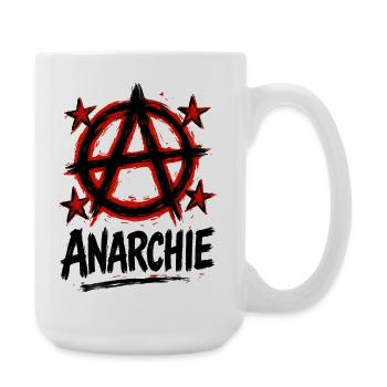 Anarchie – Punk – Revolution - Große Tasse 440 ml - Weiß - Rechts