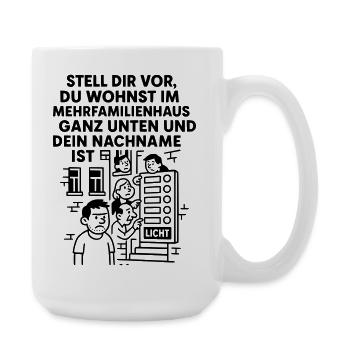Mehrfamilienhaus Lustig Licht - Große Tasse 440 ml - Weiß - Rechts