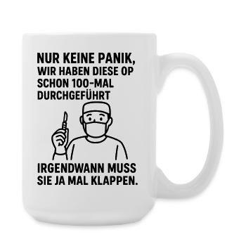 Operation Motivation  - Große Tasse 440 ml - Weiß - Rechts