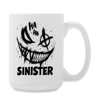 Sourire sinistre - Grande tasse 440 ml - blanc - Droite