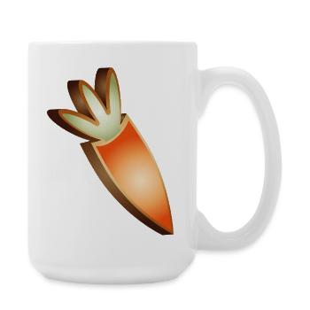 Karotten-Plätzchen im Osterdesign - Große Tasse 440 ml - Weiß - Rechts