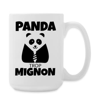 Panda Trop Mignon  - Grande tasse 440 ml - blanc - Droite
