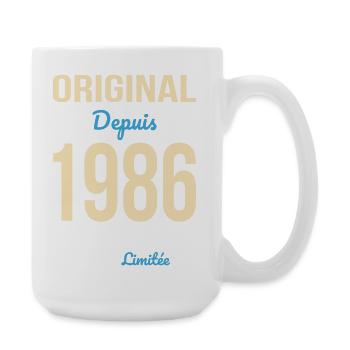 Original since 1986 – 40th anniversary - Large Mug 440 ml - white - Right