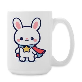 Minihero Bunny – Super Bunny - Large Mug 440 ml - white - Right