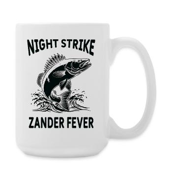 Fishing Sandre River Night Strike - Large Mug 440 ml - white - Right