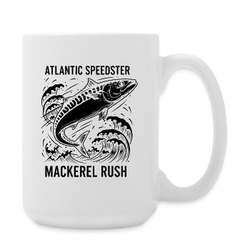 Pêche Mer Maquereau Mackerel Rush - Grande tasse 440 ml - blanc - Droite