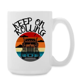 American Truck – Classic USA Truck Driver - Large Mug 440 ml - white - Right