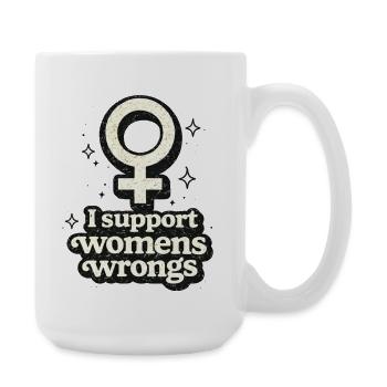 Retro Femme Symbol Aufkleber Sparkle Edition - Große Tasse 440 ml - Weiß - Rechts