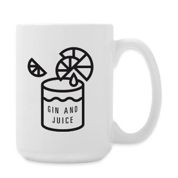Gin and juice - Large Mug 440 ml - white - Right
