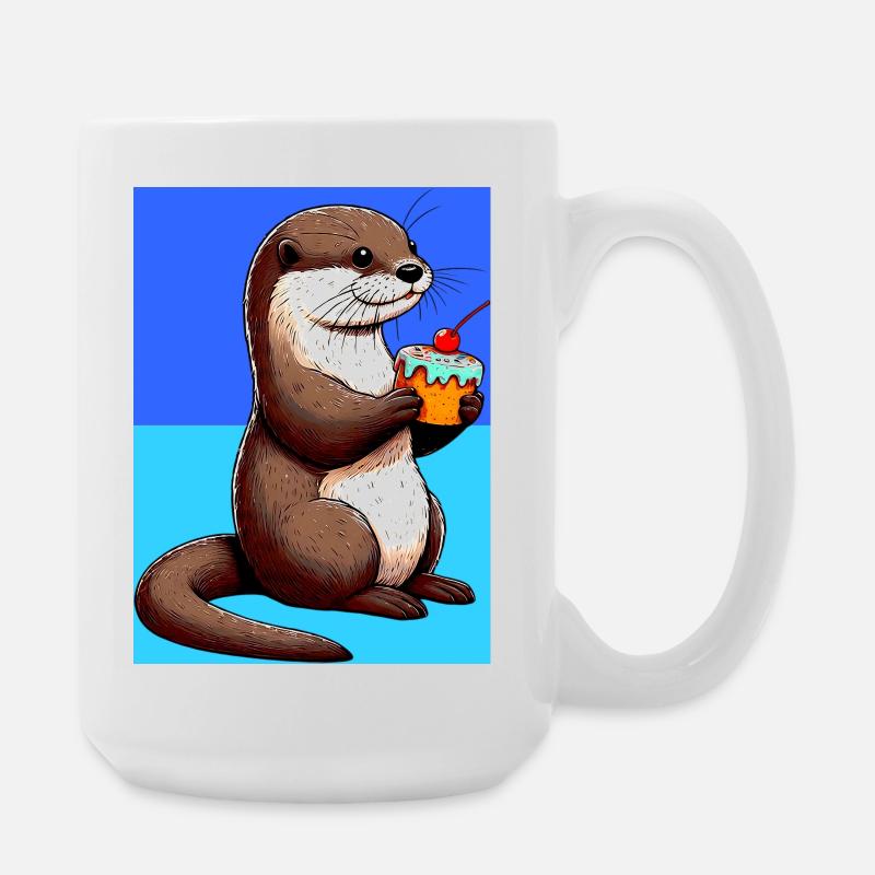 Otter - Große Tasse 440 ml - Weiß