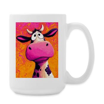 vache - Grande tasse 440 ml - blanc - Droite