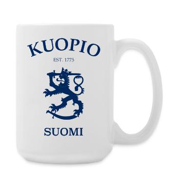 Kuopio Suomi, Finlande, Finlande - Grande tasse 440 ml - blanc - Droite