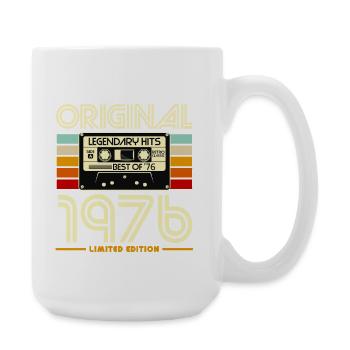 Original 1976 Retro Cassette - Large Mug 440 ml - white - Right