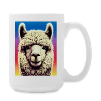 Alpaga - Grande tasse 440 ml - blanc - Droite
