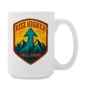 Rising Higher: The Science of Resilience - Large Mug 440 ml - white - Right