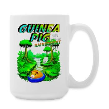 Aventure dans la jungle des cochons d’Inde - Grande tasse 440 ml - blanc - Droite