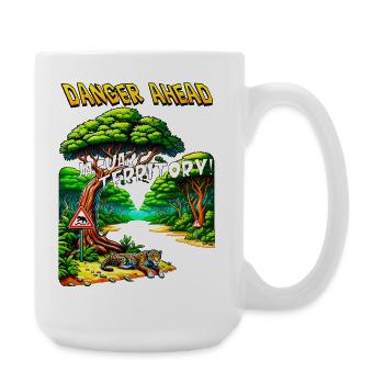 Territoire du Jaguar - Forêt de Colline - Grande tasse 440 ml - blanc - Droite
