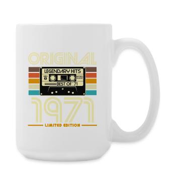 Original 1971 Limited Edition Retro Cassette - Large Mug 440 ml - white - Right