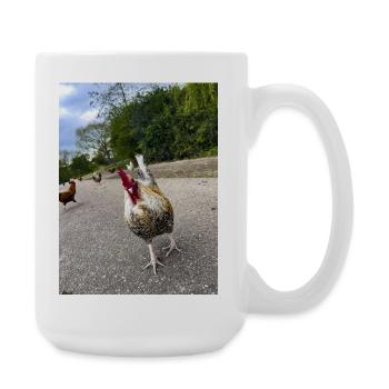 Are you a Chicken?? - Large Mug 440 ml - white - Right