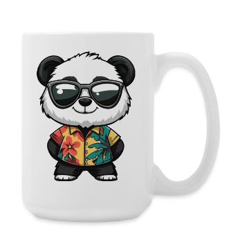 Vacances Panda Comic - Grande tasse 440 ml - blanc - Droite