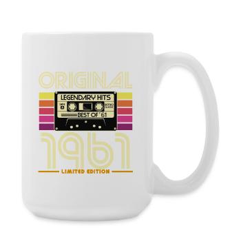 Original 1961 Retro Cassette Limited - Large Mug 440 ml - white - Right